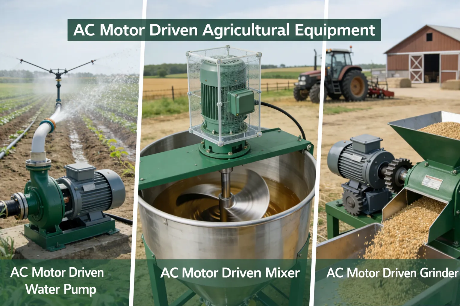 AC-Motors-Application Scenarios-Agriculture Equipments